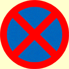 no stopping sign